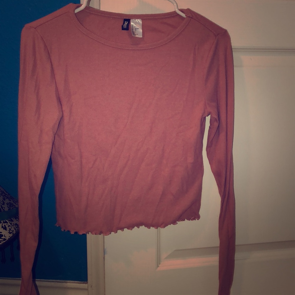 Long sleeve crop top